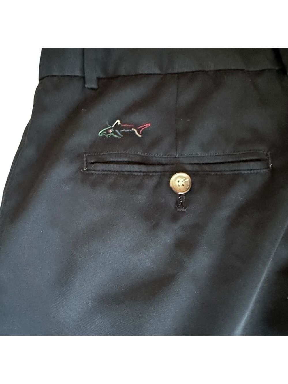 Greg Norman Black Straight Leg Polyester Men’s Dress Pants Size 36 x 30 - Picture 6 of 10
